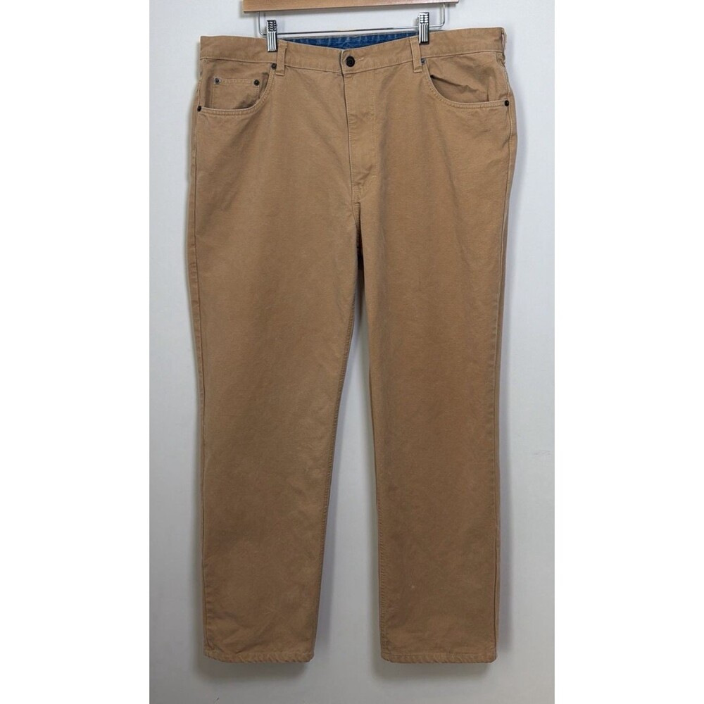 Classic 5-Pocket ORVIS Men's Canvas Field Jeans (tagged 40 x 32) Tan Pants